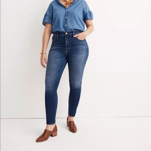 Madewell Denim - Madewell 10" High-Rise Skinny Jeans Plus Size 35W
